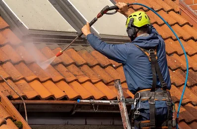 Démoussage et hydrofuge de toiture à Estos